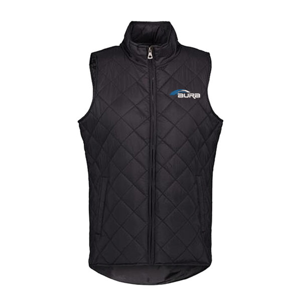 Aura - Women's Vintage Diamond Quilted Vest Thumbnail