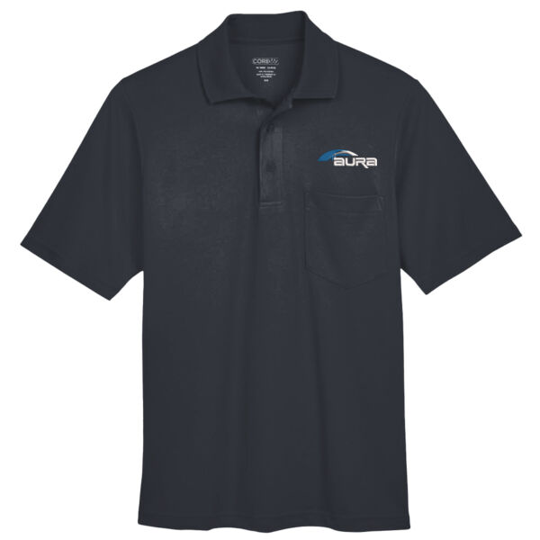 Aura - Men's Origin Performance Piqué Polo with Pocket Thumbnail