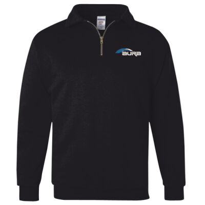Aura - Nublend® Cadet Collar Quarter-Zip Sweatshirt Thumbnail