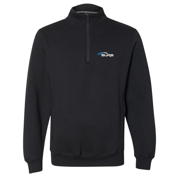 Aura - Dri Power® Quarter-Zip Cadet Collar Sweatshirt Thumbnail